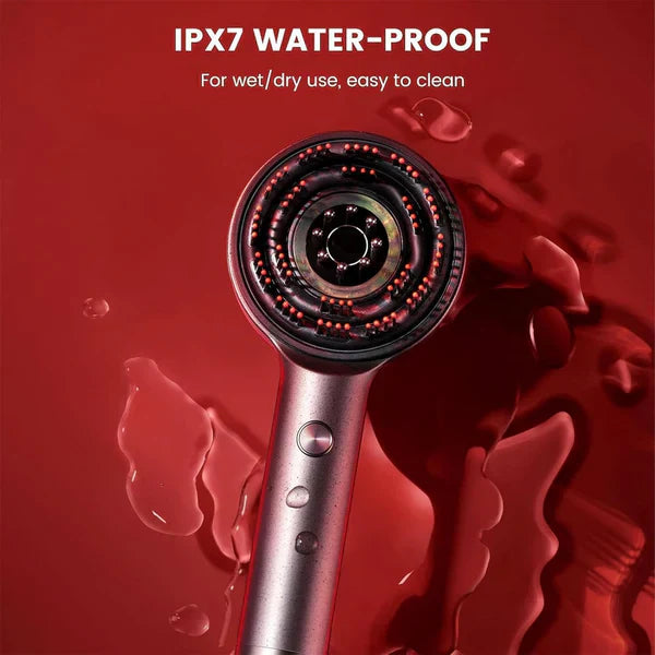 Nissa™ Scalp Massager Brush (Red) – فرشاة تدليك فروة الرأس (حمراء)